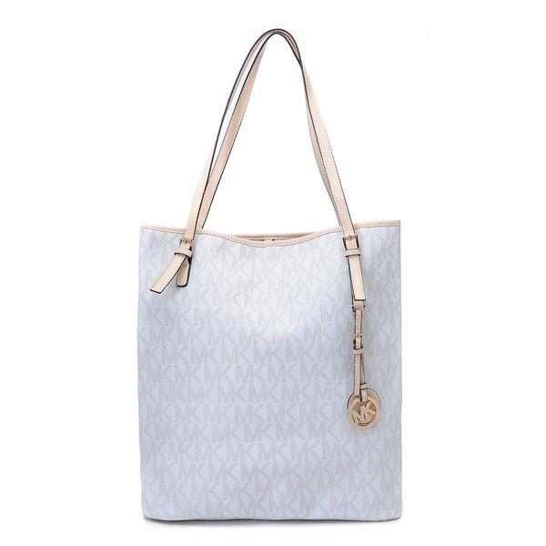 michael kors jet set mk monogram-print large tote vanilla Brilliant x6juw